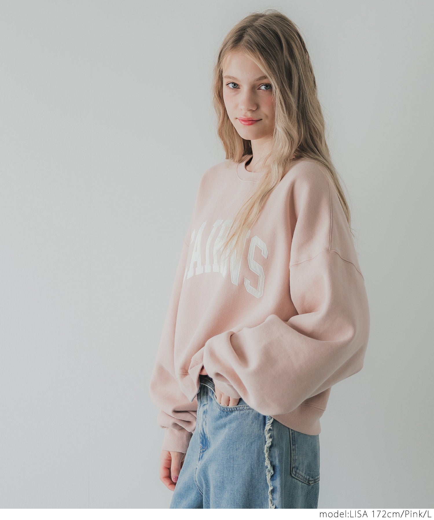 Heavyweight brushed lining vintage logo sweatshirt