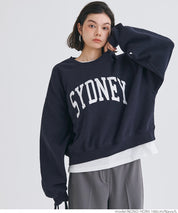 Heavyweight brushed lining vintage logo sweatshirt