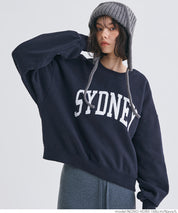 Heavyweight brushed lining vintage logo sweatshirt