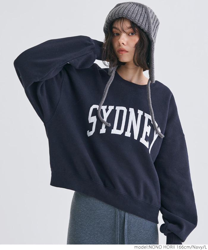 Heavyweight brushed lining vintage logo sweatshirt