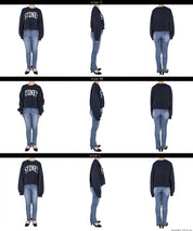 Heavyweight brushed lining vintage logo sweatshirt