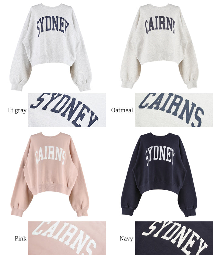 Heavyweight brushed lining vintage logo sweatshirt