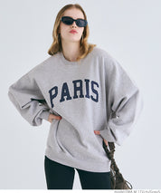 Heavyweight brushed lining vintage big logo sweatshirt