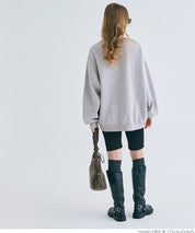 Heavyweight brushed lining vintage big logo sweatshirt