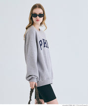 Heavyweight brushed lining vintage big logo sweatshirt