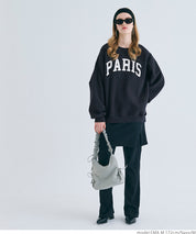 Heavyweight brushed lining vintage big logo sweatshirt