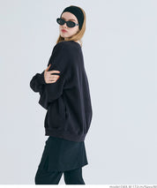 Heavyweight brushed lining vintage big logo sweatshirt