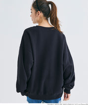 Heavyweight brushed lining vintage big logo sweatshirt