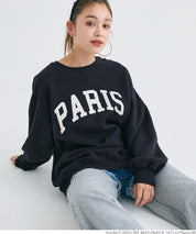 Heavyweight brushed lining vintage big logo sweatshirt