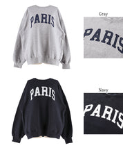 Heavyweight brushed lining vintage big logo sweatshirt