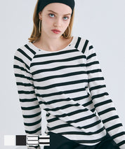 Raglan ribbed top