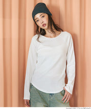 Raglan ribbed top