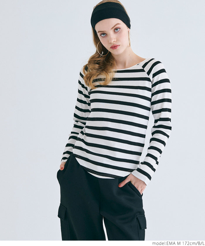 Raglan ribbed top