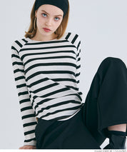 Raglan ribbed top