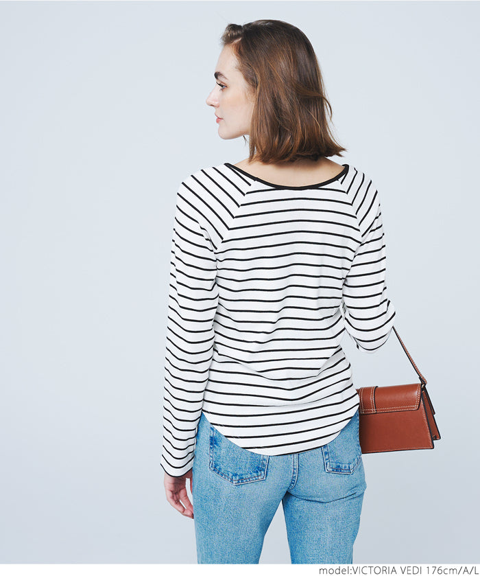 Raglan ribbed top