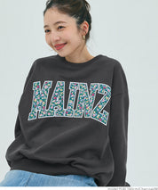 Heavyweight oversized design logo sweatshirt