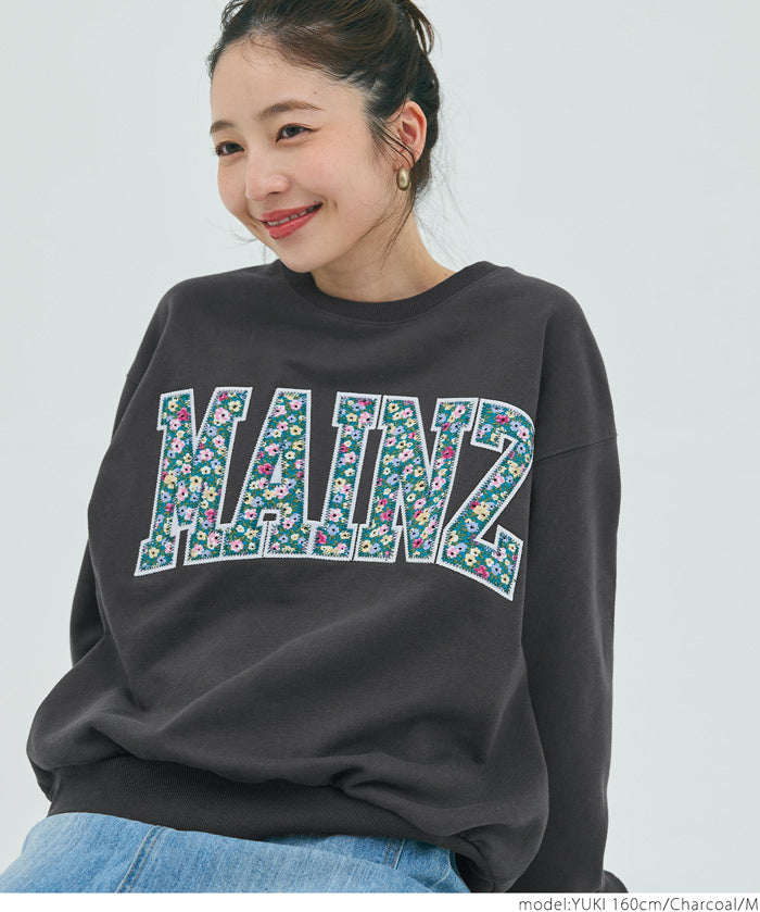 Heavyweight oversized design logo sweatshirt