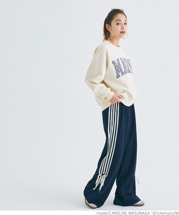 Heavyweight oversized design logo sweatshirt