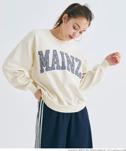 Heavyweight oversized design logo sweatshirt