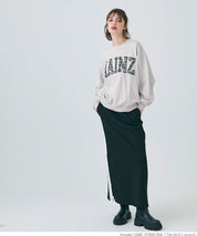 Heavyweight oversized design logo sweatshirt