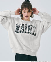 Heavyweight oversized design logo sweatshirt