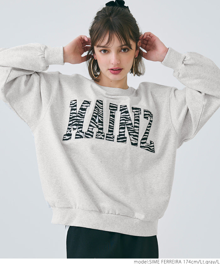 Heavyweight oversized design logo sweatshirt