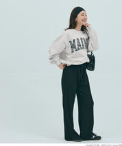 Heavyweight oversized design logo sweatshirt