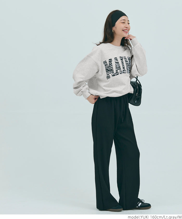 Heavyweight oversized design logo sweatshirt