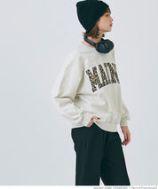 Heavyweight oversized design logo sweatshirt