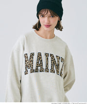 Heavyweight oversized design logo sweatshirt