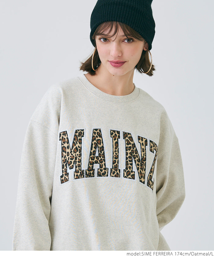 Heavyweight oversized design logo sweatshirt