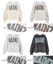 Heavyweight oversized design logo sweatshirt