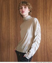 High neck long sleeve top