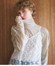 High neck long sleeve top