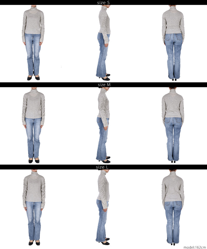 High neck long sleeve top