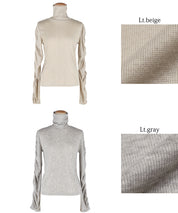 High neck long sleeve top