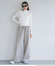 Soft sweat super wide pants