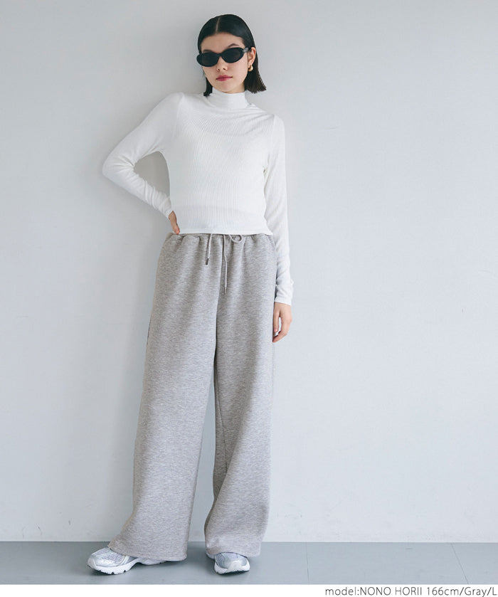 Soft sweat super wide pants