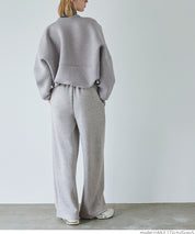 Soft sweat super wide pants