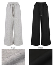 Soft sweat super wide pants