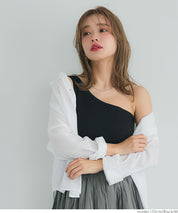 OUT BRA One-shoulder vest (detachable shoulder strap)