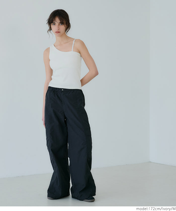 OUT BRA One-shoulder vest (detachable shoulder strap)