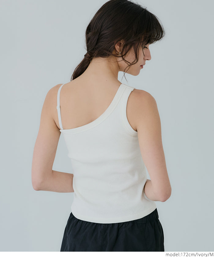 OUT BRA One-shoulder vest (detachable shoulder strap)