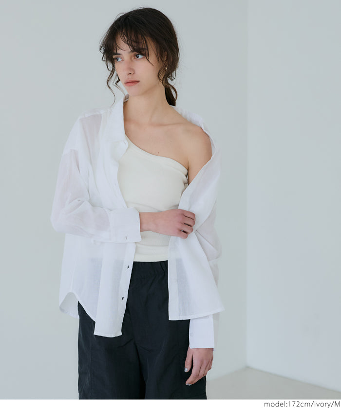 OUT BRA One-shoulder vest (detachable shoulder strap)