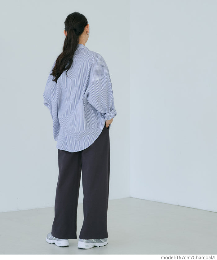 Cotton sports casual wide pants