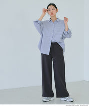Cotton sports casual wide pants