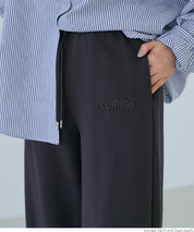 Cotton sports casual wide pants