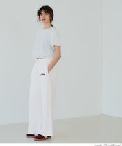Cotton sports casual wide pants