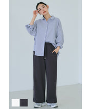 Cotton sports casual wide pants