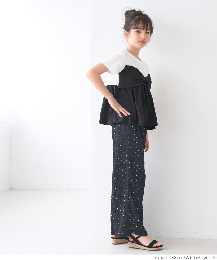 Children's Bow Short Sleeve Top